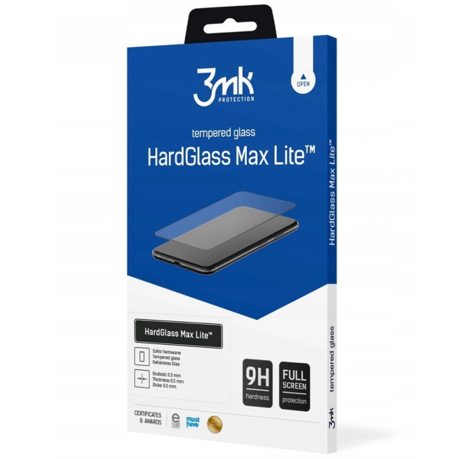 3MK Tempered HardGlass Max Lite - Fullface Αντιχαρακτικό Γυαλί Οθόνης Realme 8 - Black