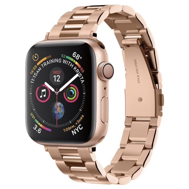 Spigen Modern Fit Μεταλλικό Λουράκι Apple Watch SE/10/9/8/7/6/5/4 (42/41/40mm) - Rose Gold