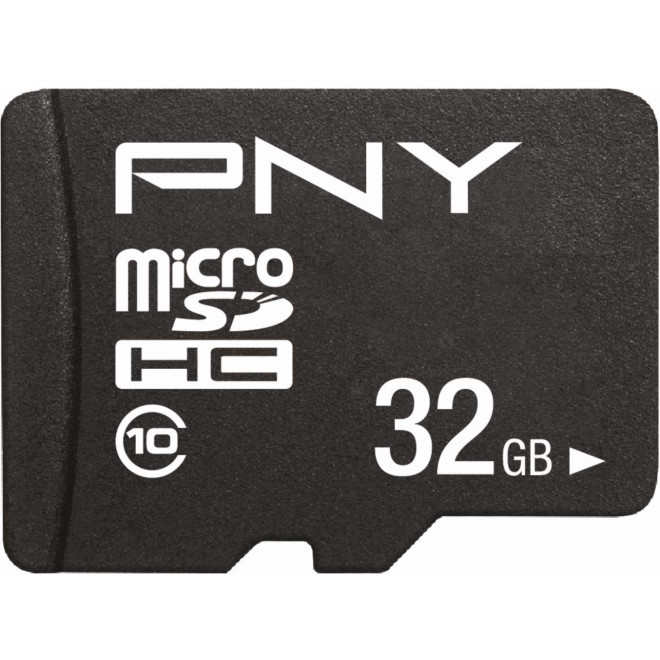 PNY Κάρτα Μνήμης MicroSDHC Performance Plus 32GB Με Αντάπτορα - Βlack