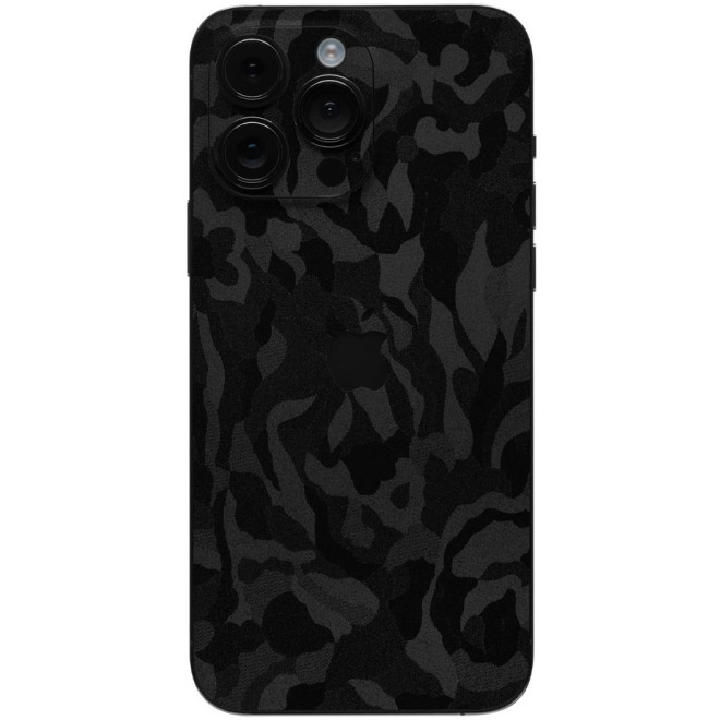 Αυτοκόλλητο Skin Προστασίας Πλάτης - Apple iPhone 15 Pro - Gams Premium Vinyl Skin Back Plate - Camo Black