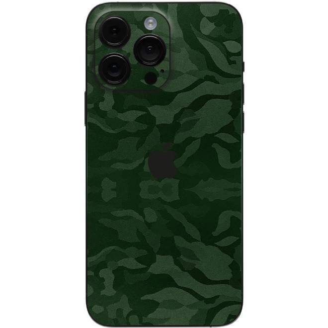Αυτοκόλλητο Skin Προστασίας Πλάτης - Apple iPhone 15 Pro - Gams Premium Vinyl Skin Back Plate - Camo Green