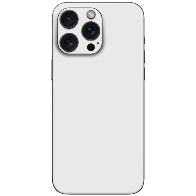 Αυτοκόλλητο Skin Προστασίας Πλάτης - Apple iPhone 15 Pro - Gams Premium Vinyl Skin Back Plate - White Matte