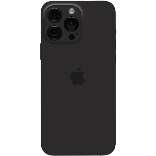 Αυτοκόλλητο Skin Προστασίας Πλάτης - Apple iPhone 15 Pro Max - Gams Premium Vinyl Skin Back Plate - Black Matte