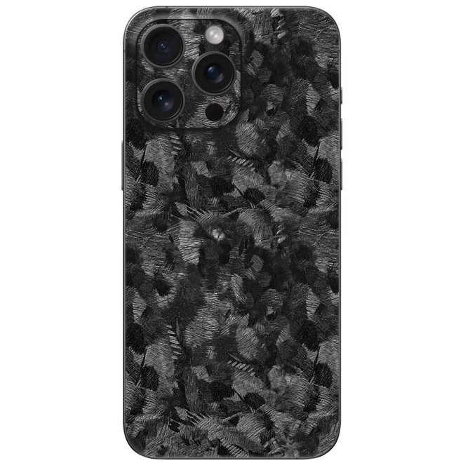 Αυτοκόλλητο Skin Προστασίας Πλάτης iPhone 16 Gams Premium Vinyl Skin Back Plate Forged Carbon