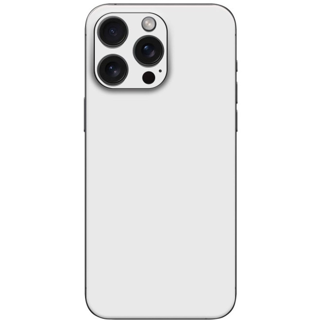 Αυτοκόλλητο Skin Προστασίας Πλάτης iPhone 16 Gams Premium Vinyl Skin Back Plate White Matte