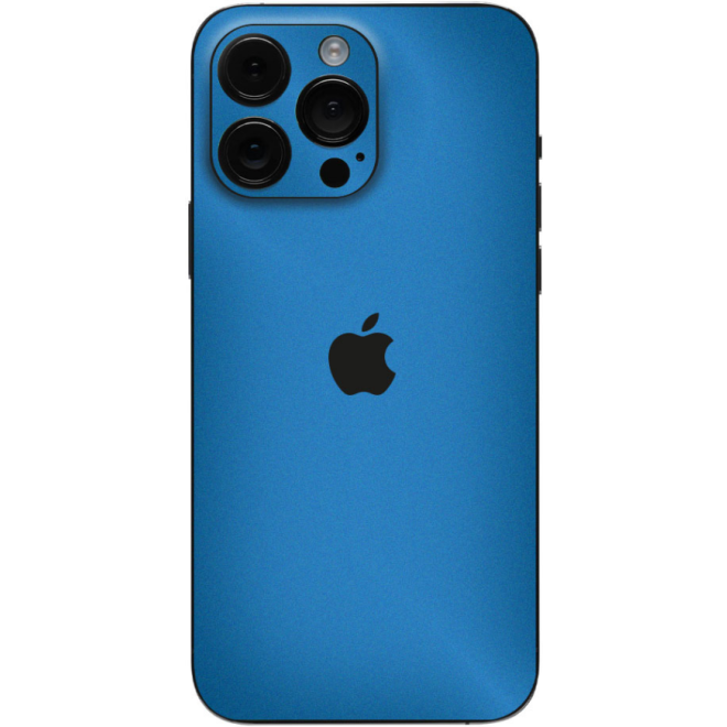 Αυτοκόλλητο Skin Προστασίας Πλάτης iPhone Gams Premium Vinyl Skin Back Plate Blue Satin Matte
