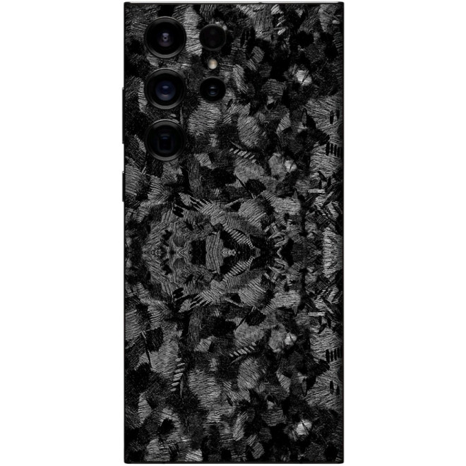 Αυτοκόλλητο Skin Προστασίας Πλάτης - Samsung Galaxy S24 Ultra - Gams Premium Vinyl Skin Back Plate - Forged Carbon