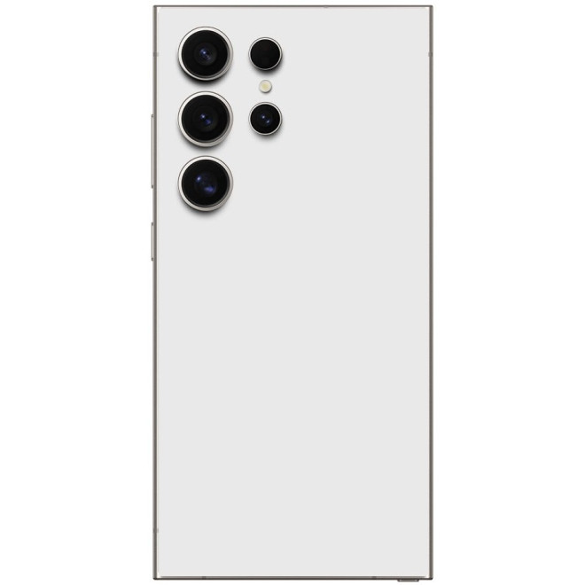 Αυτοκόλλητο Skin Προστασίας Πλάτης Samsung Galaxy S25 Ultra Gams Premium Vinyl Skin Back Plate White Matte