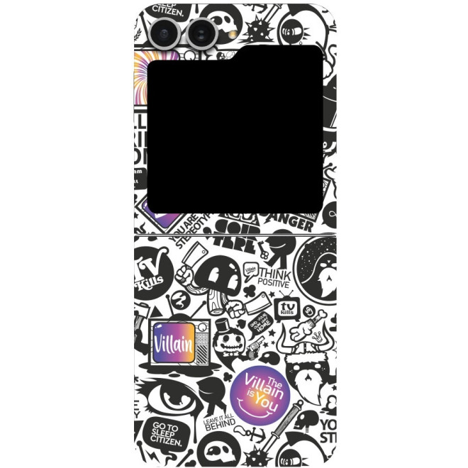 Αυτοκόλλητο Skin Προστασίας Πλάτης - Samsung Galaxy Z Flip6 - Gams Premium Vinyl Skin Back Plate - 3D TV Sticker