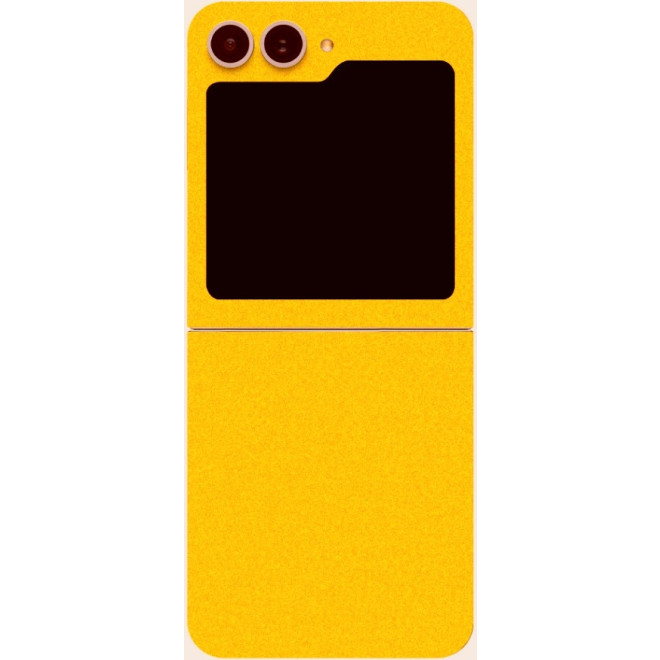 Αυτοκόλλητο Skin Προστασίας Πλάτης - Samsung Galaxy Z Flip6 - Gams Premium Vinyl Skin Back Plate - Yellow Satin