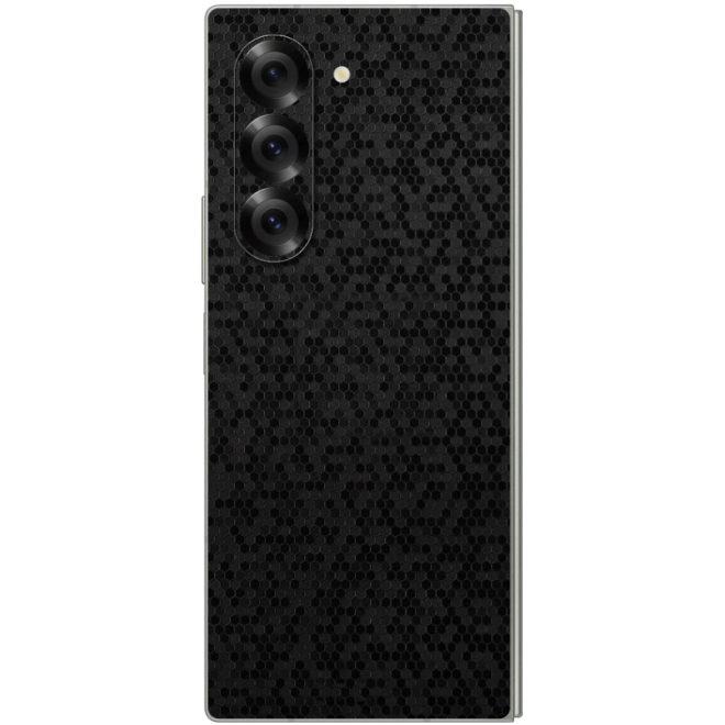 Αυτοκόλλητο Skin Προστασίας Πλάτης - Samsung Galaxy Z Fold6 - Gams Premium Vinyl Skin Back Plate - Honeycomb Black