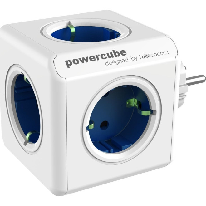 Allocacoc PowerCube Original - Πολύπριζο με 5 Υποδοχές - Blue - 2 Έτη Εγγύηση