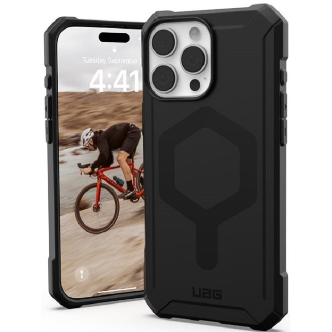 Ανθεκτική MagSafe Θήκη Σιλικόνης - Apple iPhone 16 Pro Max - UAG Essential Armor - Black