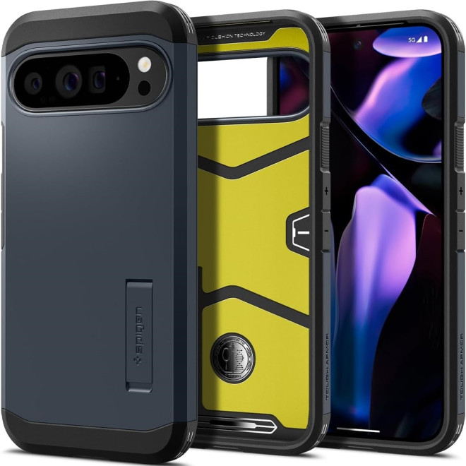 Ανθεκτική Σκληρή Θήκη - Google Pixel 9 Pro XL - Spigen Tough Armor - Metal Slate