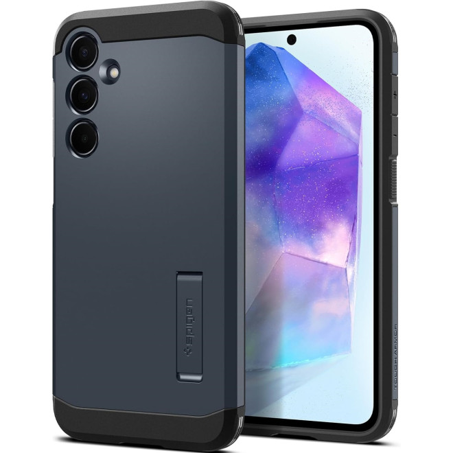 Ανθεκτική Σκληρή Θήκη - Samsung Galaxy A55 - Spigen Tough Armor - Metal Slate