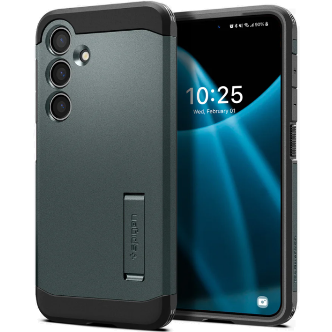 Ανθεκτική Σκληρή Θήκη - Samsung Galaxy S24 - Spigen Tough Armor - Abyss Green