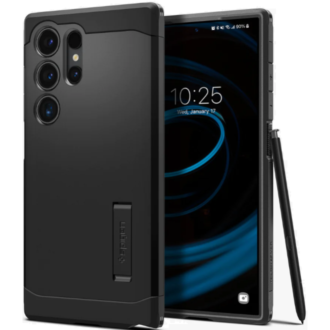 Ανθεκτική Σκληρή Θήκη - Samsung Galaxy S24 Ultra - Spigen Tough Armor - Black