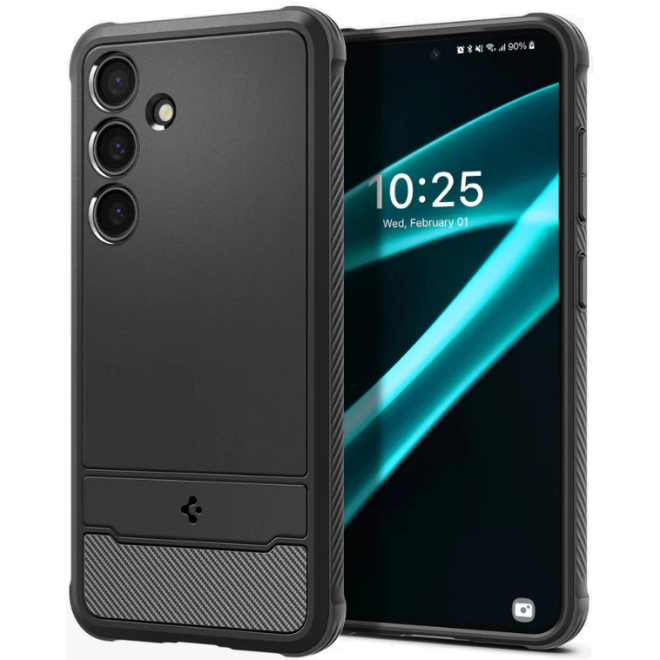 Ανθεκτική Θήκη Σιλικόνης - Samsung Galaxy S24 Plus - Spigen Rugged Armor - Matte Black