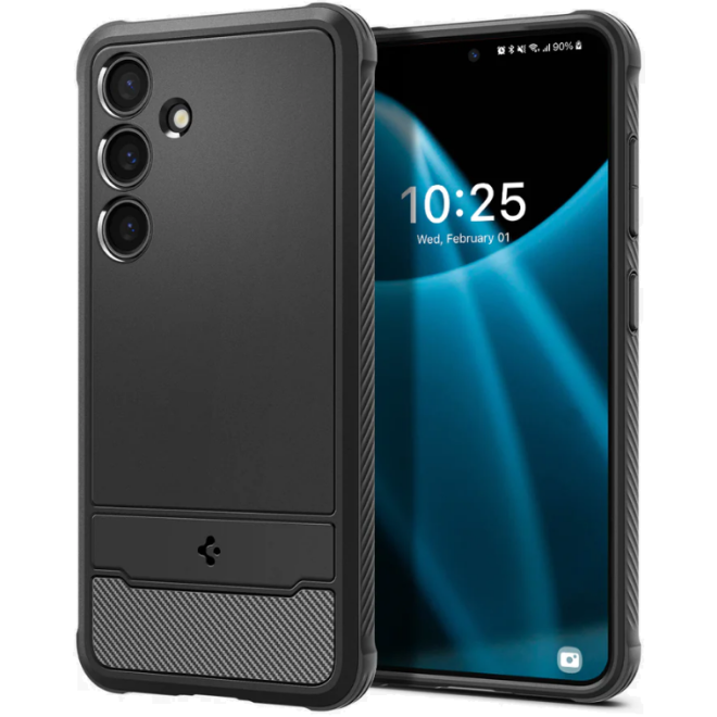 Ανθεκτική Θήκη Σιλικόνης - Samsung Galaxy S24 - Spigen Rugged Armor - Matte Black