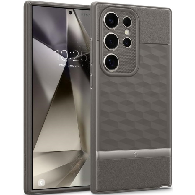 Ανθεκτική Θήκη Σιλικόνης - Samsung Galaxy S24 Ultra - Caseology Parallax - Ash Gray