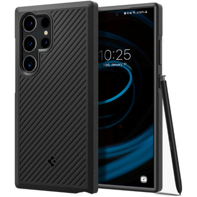 Ανθεκτική Θήκη Σιλικόνης - Samsung Galaxy S24 Ultra - Spigen Core Armor - Matte Black