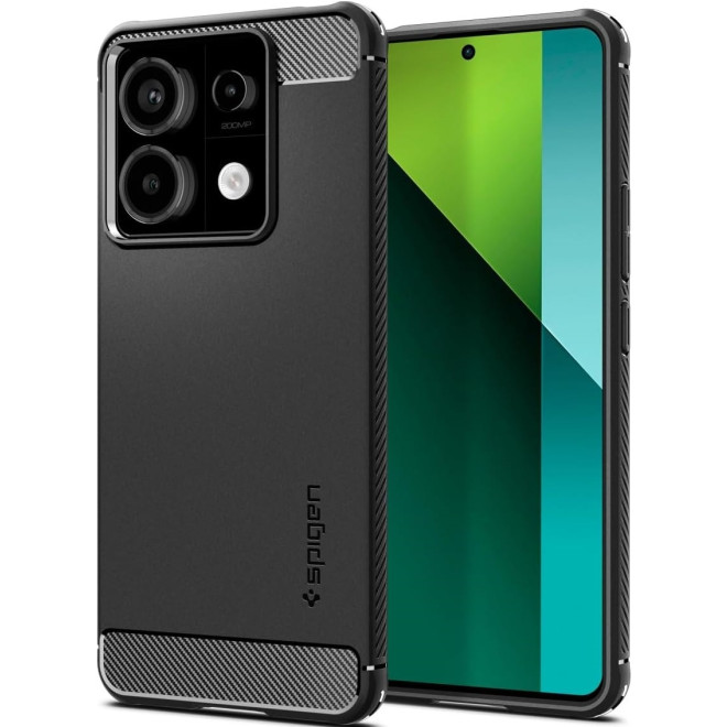 Ανθεκτική Θήκη Σιλικόνης - Xiaomi Redmi Note 13 Pro 5G / Poco X6 - Spigen Rugged Armor - Matte Black