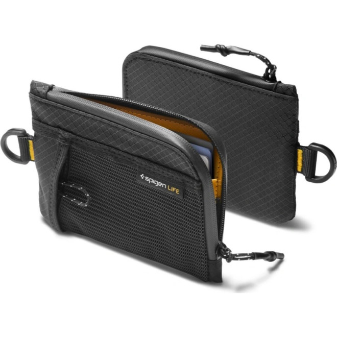 Αντικλεπτική Θήκη / Πορτοφόλι Καρτών Spigen LF300 Soft Card Holder με Προστασία RFID Black