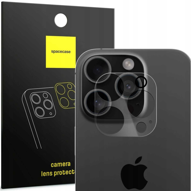 Αντιχαρακτικό Γυαλί Προστασίας Apple iPhone 16 Pro / 16 Pro Max - Spacecase Camera Glass Lens Protector για Φακό Κάμερας - Transparent 
