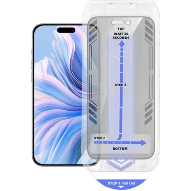 Αντιχαρακτικό Γυαλί Προστασίας Apple iPhone 16 Pro Max - Vivid Full Face Privacy Tempered Glass W/Applicator Απορρήτου Οθόνης - Black