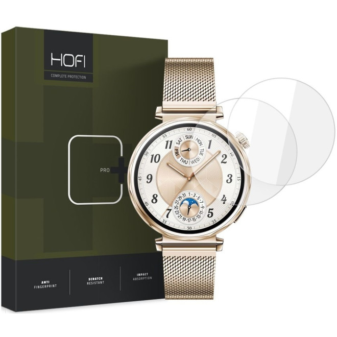 Αντιχαρακτικό Γυαλί Προστασίας Huawei Watch GT 5 41mm - Hofi Premium Pro+ Tempered Glass Οθόνης - 2 Τεμάχια - Clear