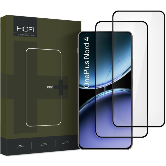 Αντιχαρακτικό Γυαλί Προστασίας OnePlus Nord 4 - Hofi Premium Pro+ Tempered Glass Full Face Οθόνης - 2 Τεμάχια - Black