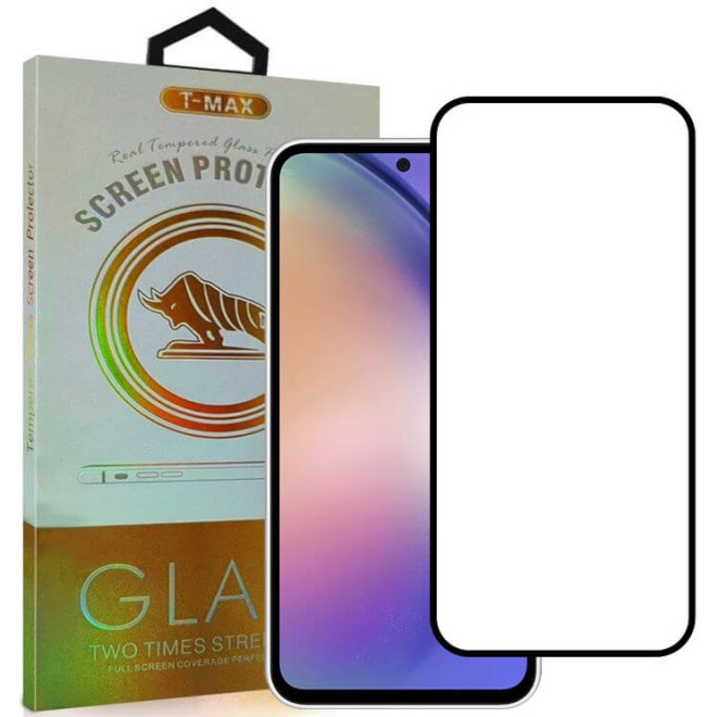 Αντιχαρακτικό Γυαλί Προστασίας Samsung Galaxy A35 - T-Max Premium 3D Tempered Glass Full Glue Fluid Despensing Οθόνης - Black