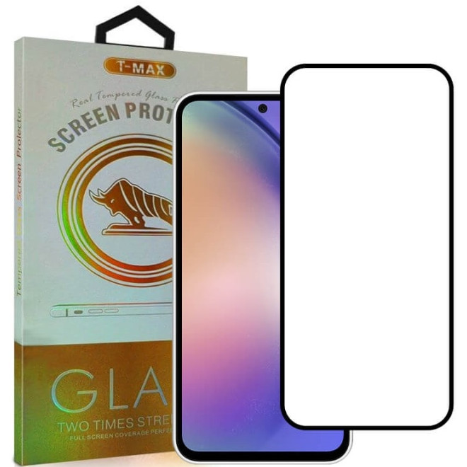 Αντιχαρακτικό Γυαλί Προστασίας Samsung Galaxy M55 - T-Max Premium 3D Tempered Glass Full Glue Fluid Despensing Οθόνης - Black