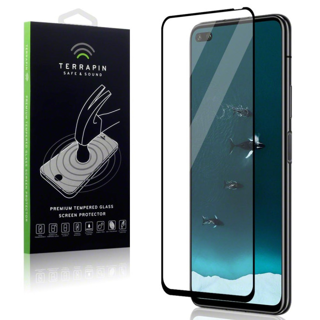 Terrapin Tempered Glass - Fullface Αντιχαρακτικό Γυάλινο Screen Protector Honor V30