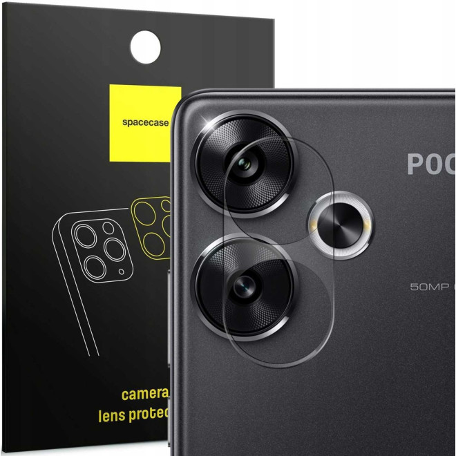 Αντιχαρακτικό Προστατευτικό Γυαλί για Φακό Κάμερας - Xiaomi Poco F6 - Spacecase Camera Glass Lens Protector - Transparent
