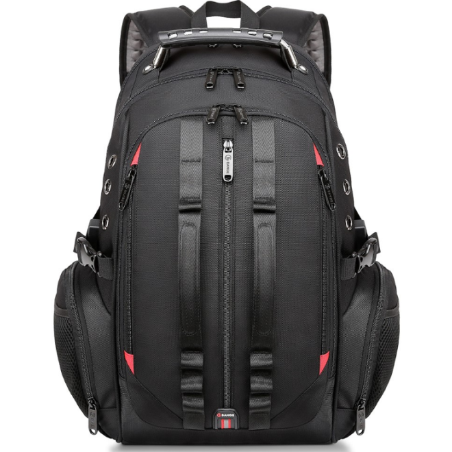 Bange 1901 XL Heavy Duty Travel Backpack - Ανθεκτικό Σακίδιο / Τσάντα Πλάτης & Μεταφοράς Laptop έως 17.3" - 40L - Black