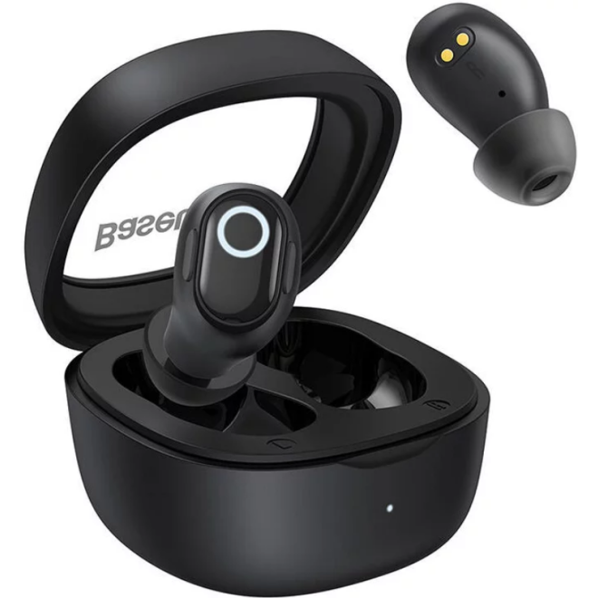 Bluetooth Ακουστικά Baseus True Wireless Earbuds Bowie WM02 OS Ασύρματα με Θήκη Φόρτισης Black