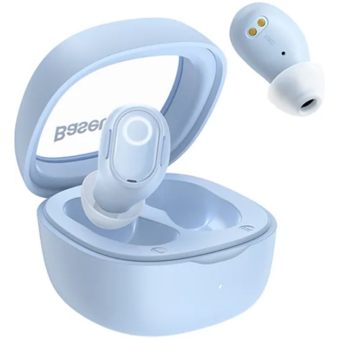 Bluetooth Ακουστικά Baseus True Wireless Earbuds Bowie WM02 OS Ασύρματα με Θήκη Φόρτισης Blue