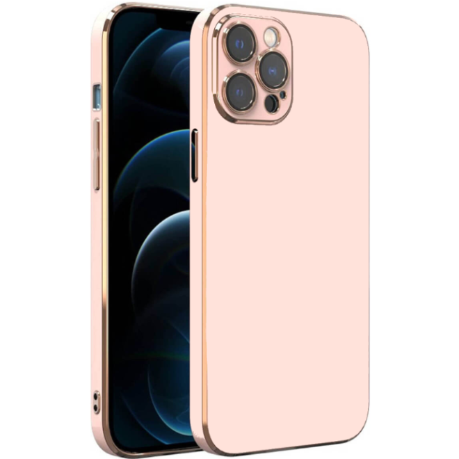 Bodycell Gold Plated - Θήκη Σιλικόνης Apple iPhone 13 Pro - Pink