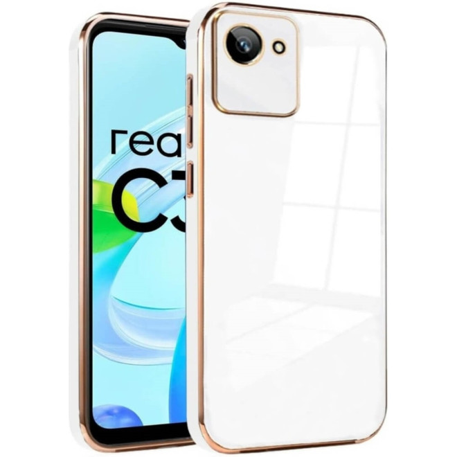 Bodycell Gold Plated - Θήκη Σιλικόνης Realme C30 - White 