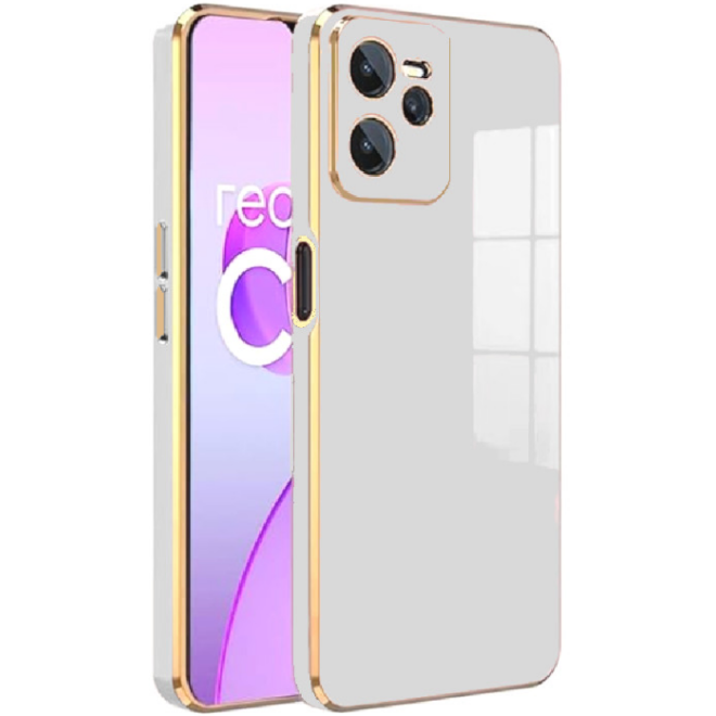 Bodycell Gold Plated - Θήκη Σιλικόνης Realme C35 - White