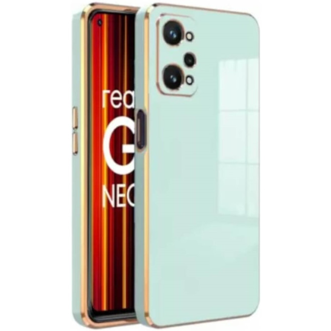 Bodycell Gold Plated - Θήκη Σιλικόνης Realme GT Neo 2 - Mint Green