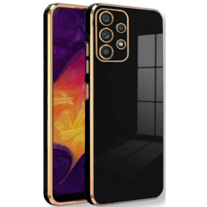 Bodycell Gold Plated - Θήκη Σιλικόνης Samsung Galaxy A32 5G - Black