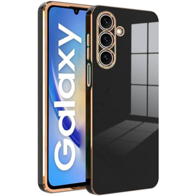 Bodycell Gold Plated - Θήκη Σιλικόνης Samsung Galaxy A05s - Black 