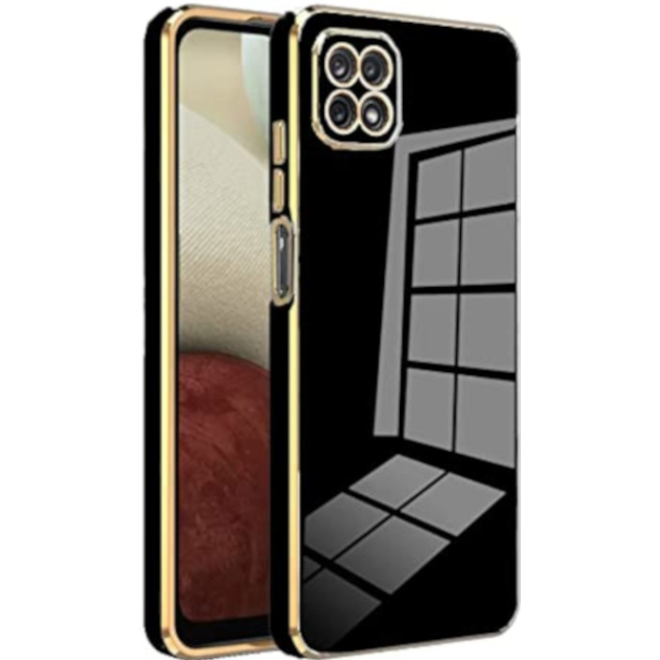Bodycell Gold Plated - Θήκη Σιλικόνης Samsung Galaxy A22 5G - Black