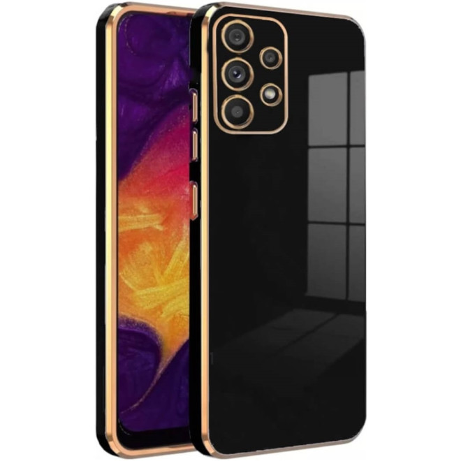 Bodycell Gold Plated - Θήκη Σιλικόνης Samsung Galaxy A23 - Black
