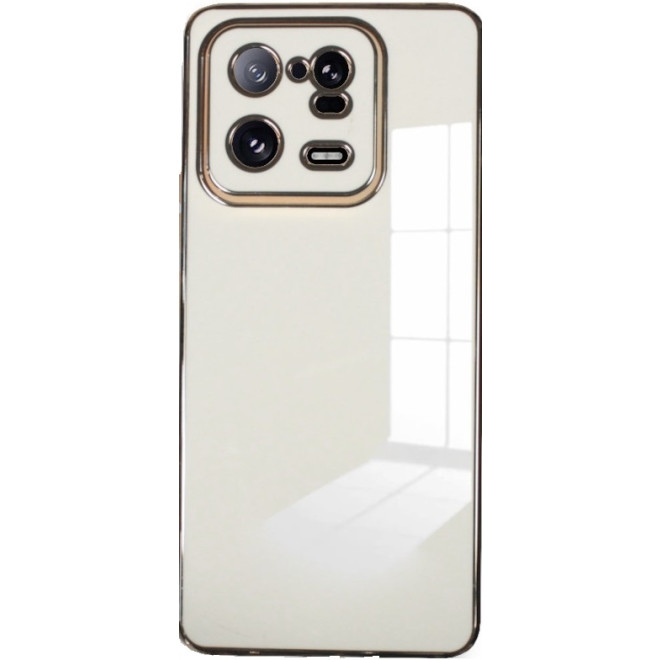 Bodycell Gold Plated - Θήκη Σιλικόνης Xiaomi 13 Pro - White