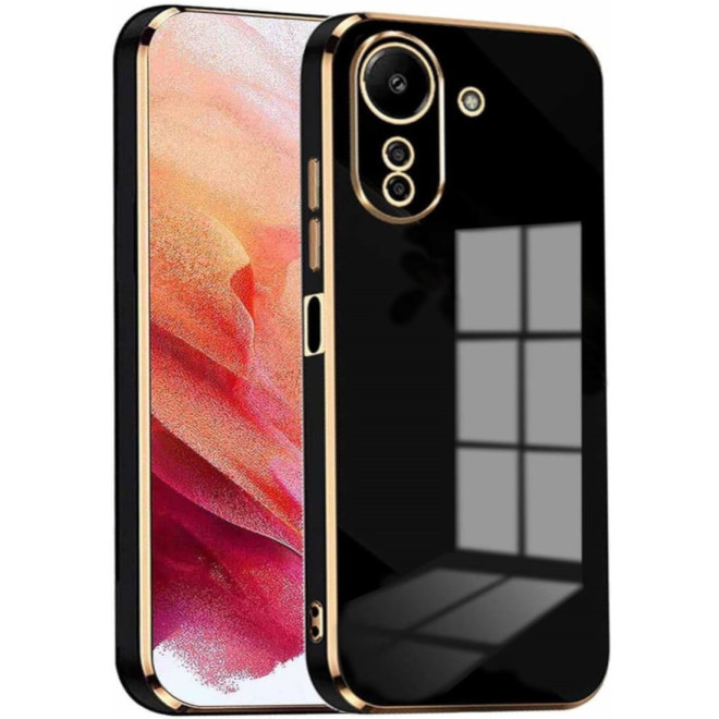 Bodycell Gold Plated - Θήκη Σιλικόνης Xiaomi Redmi 13C 4G / Poco C65 - Black