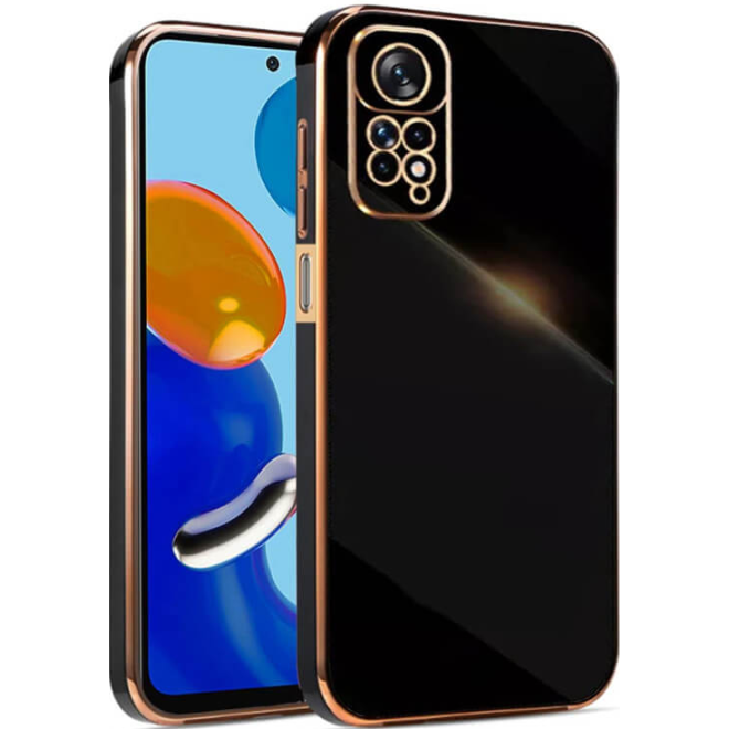 Bodycell Gold Plated - Θήκη Σιλικόνης Xiaomi Redmi Note 11 / 11S - Black