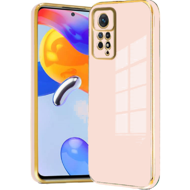 Bodycell Gold Plated - Θήκη Σιλικόνης Xiaomi Redmi Note 11 Pro / Redmi Note 12 Pro 4G - Pink